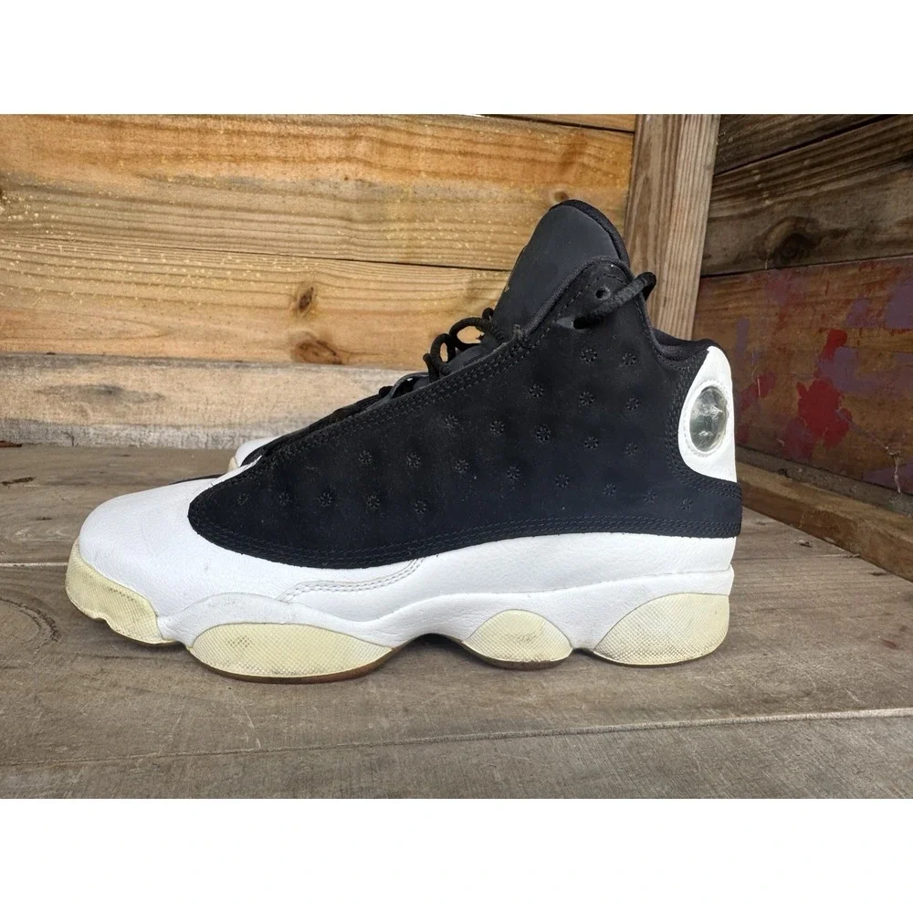 Size‎ 7Y - Jordan 13 Retro GG  Mid City of Flight Black White (439358-021)